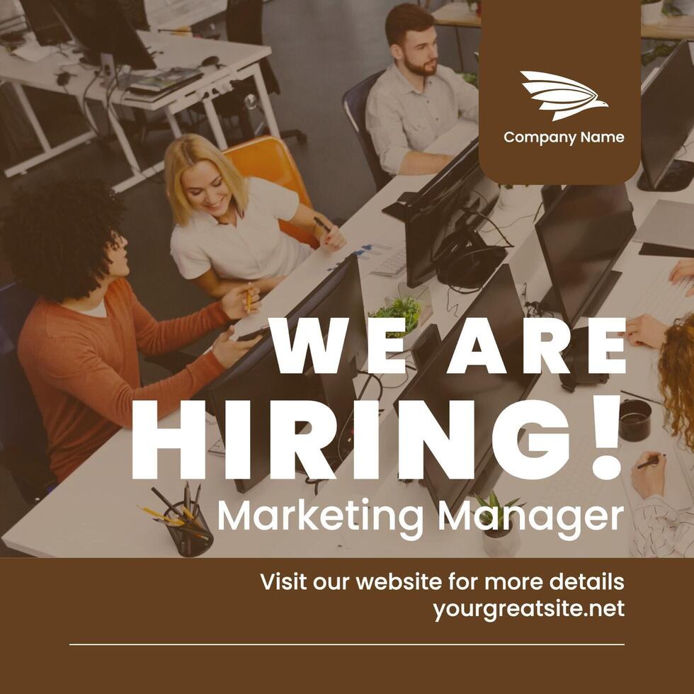 Hiring Anouncement Linkedin Post template