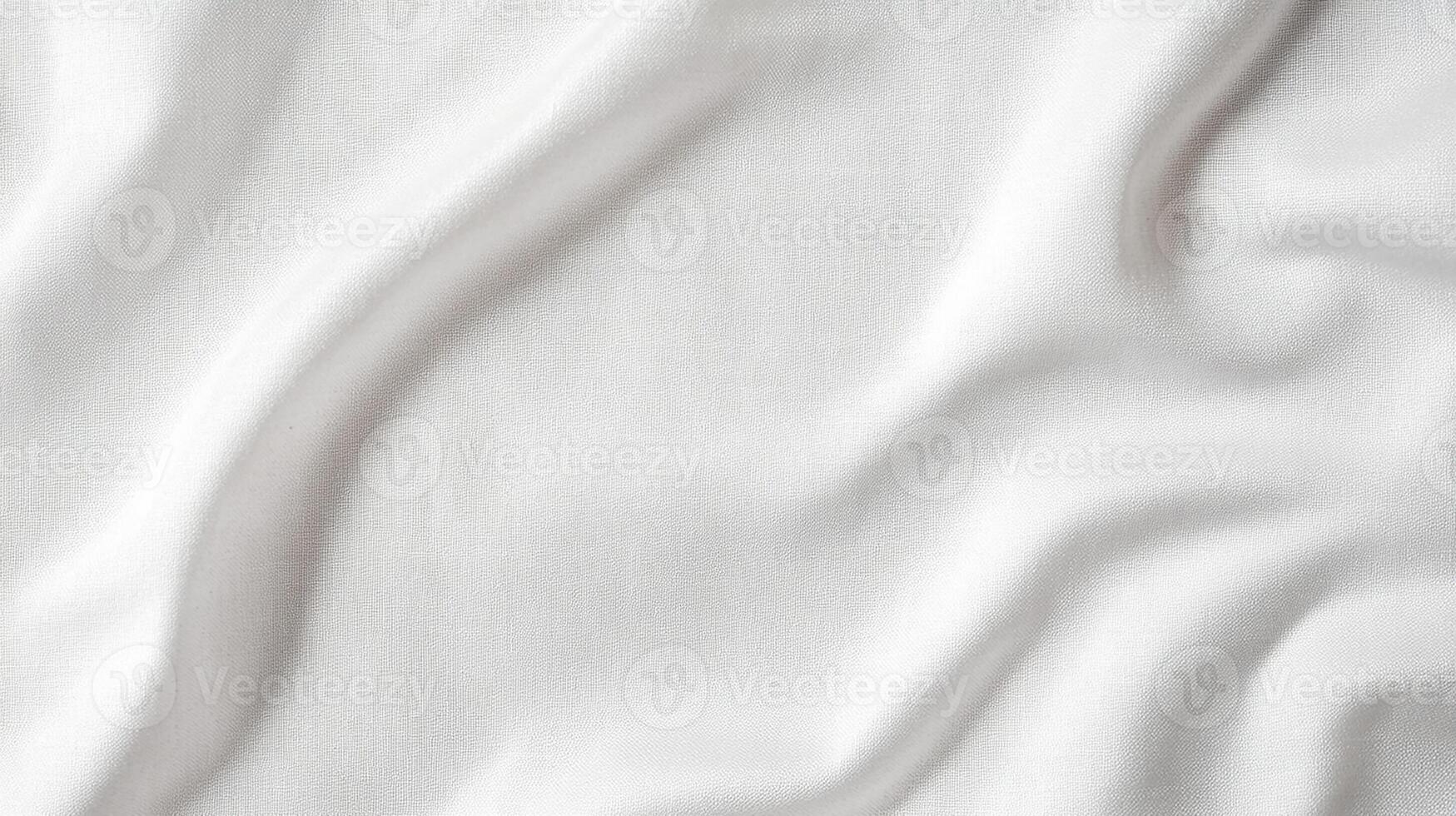 Soft White Fabric Texture with Elegant Folds. Minimalist Textile Background photo