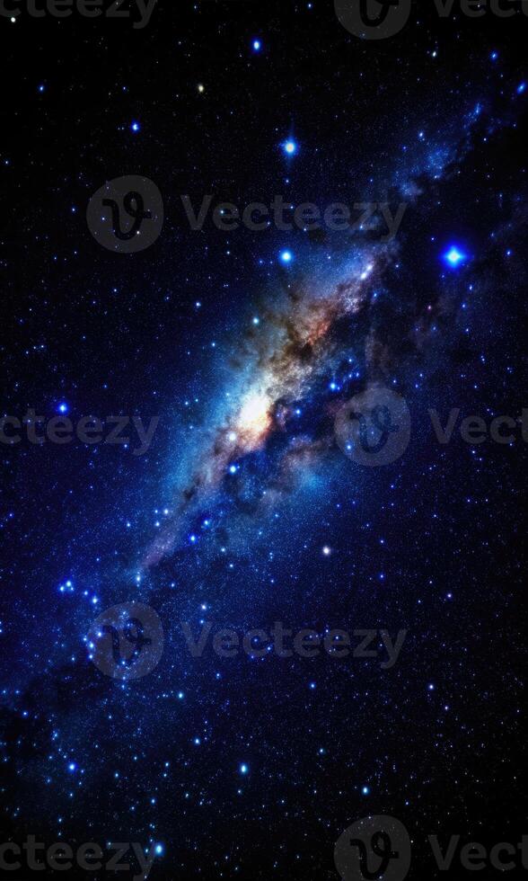 A mesmerizing galaxy with countless stars twinkling in deep space. photo