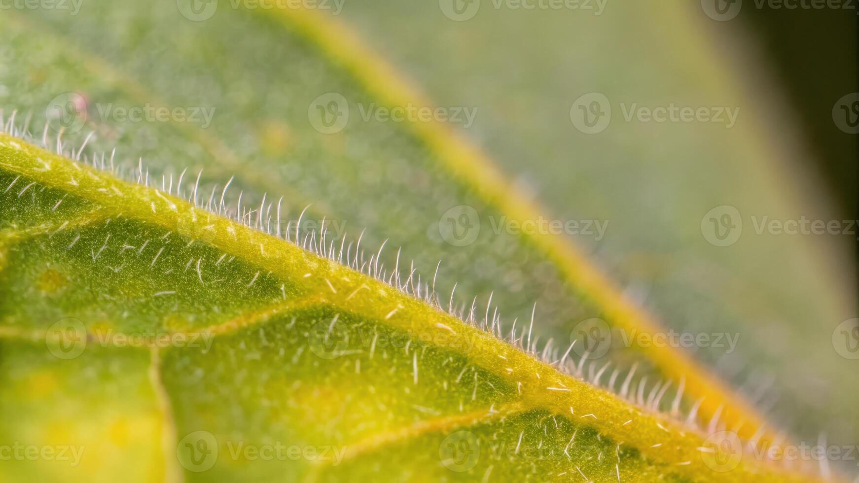 Close-Up of Dewy Leaf Showcasing Delicate Surface and Natural Details photo