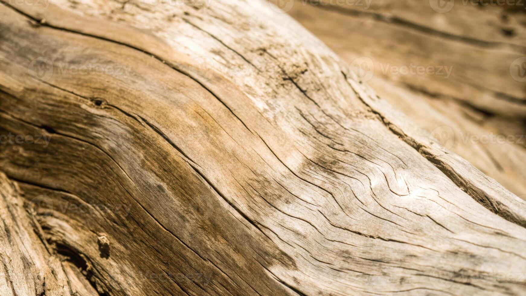 Weathered Wooden Texture Displaying Natural Grain Patterns in Earthy Tones photo