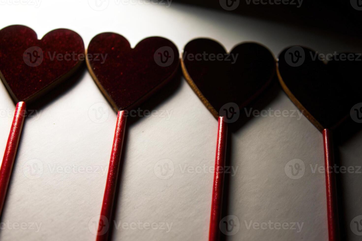 Heart-Shaped Candy Sticks for Romantic and Festive Themes photo