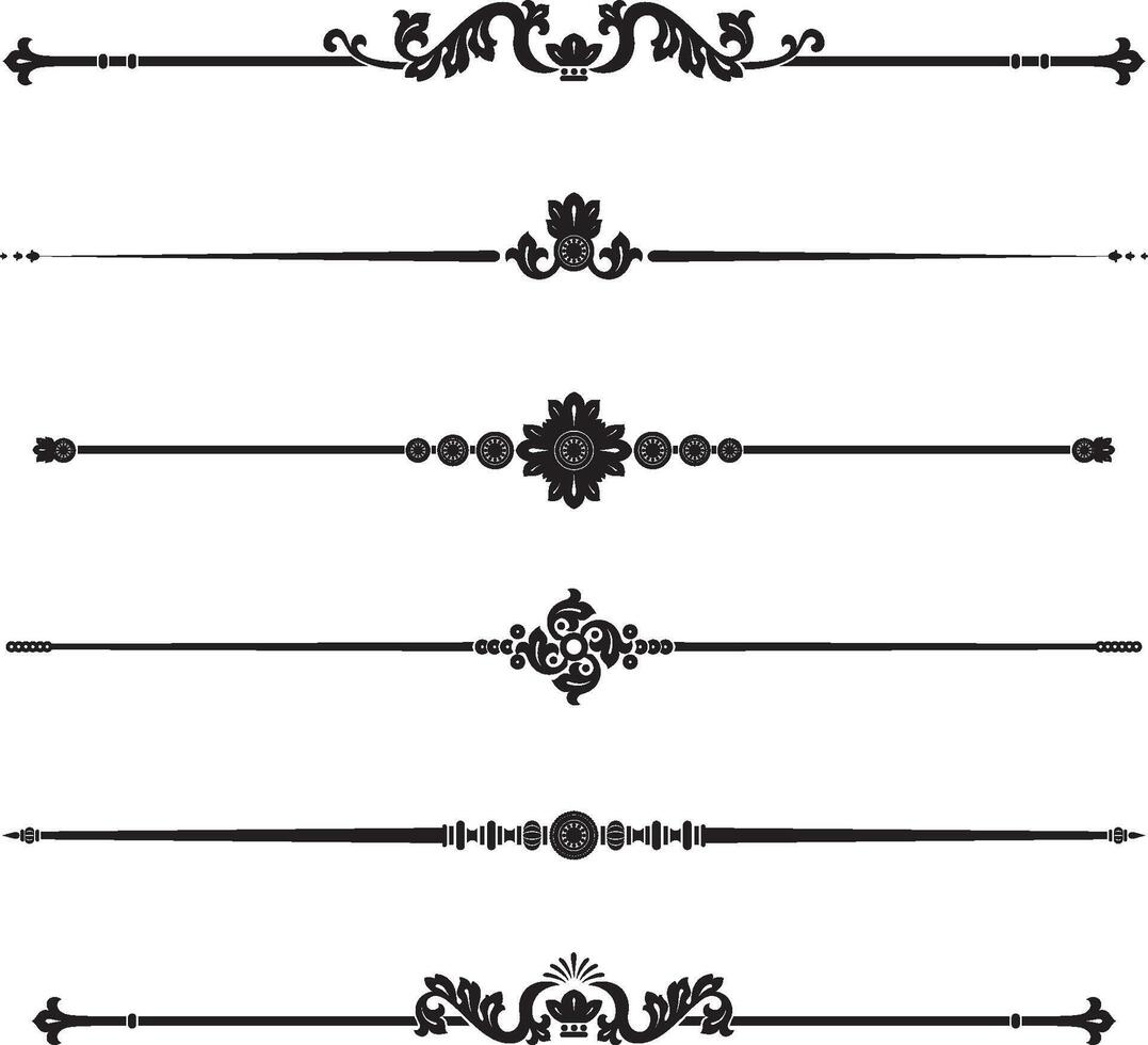 Page Rule Set Design Elements vector