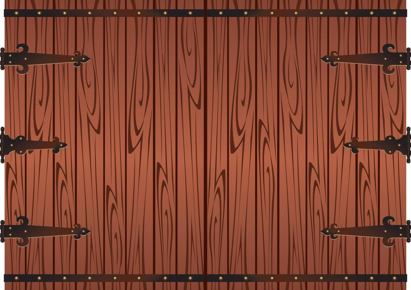 Rustic Double Door background vector