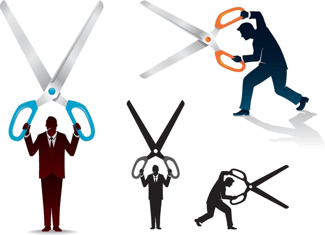 Cutting Something Set vector