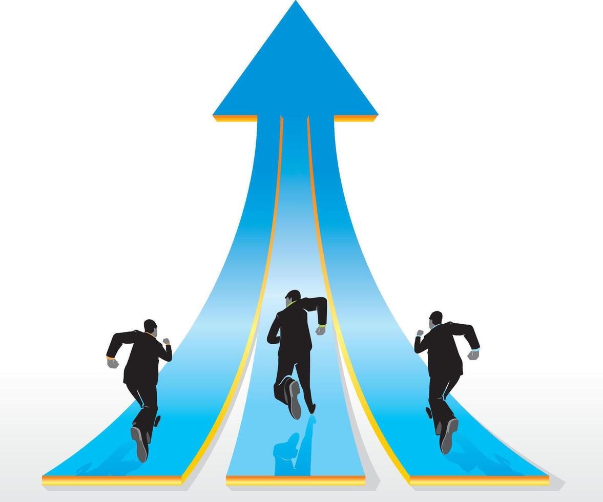 Similar Business Goals Concept vector