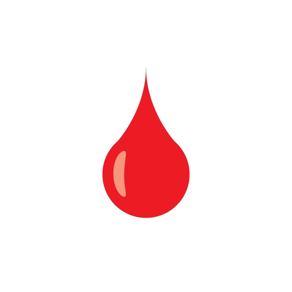 drop blood icon in trendy flat design vector