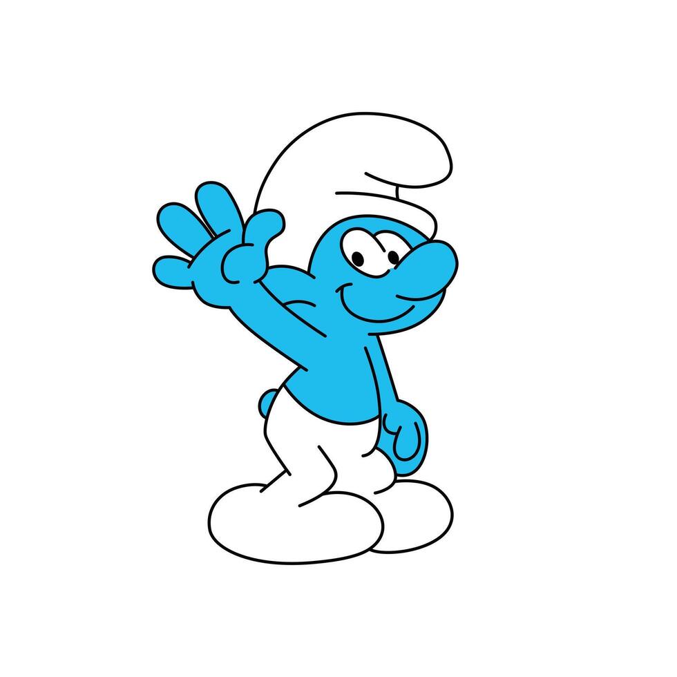 The Smurf Blue vector