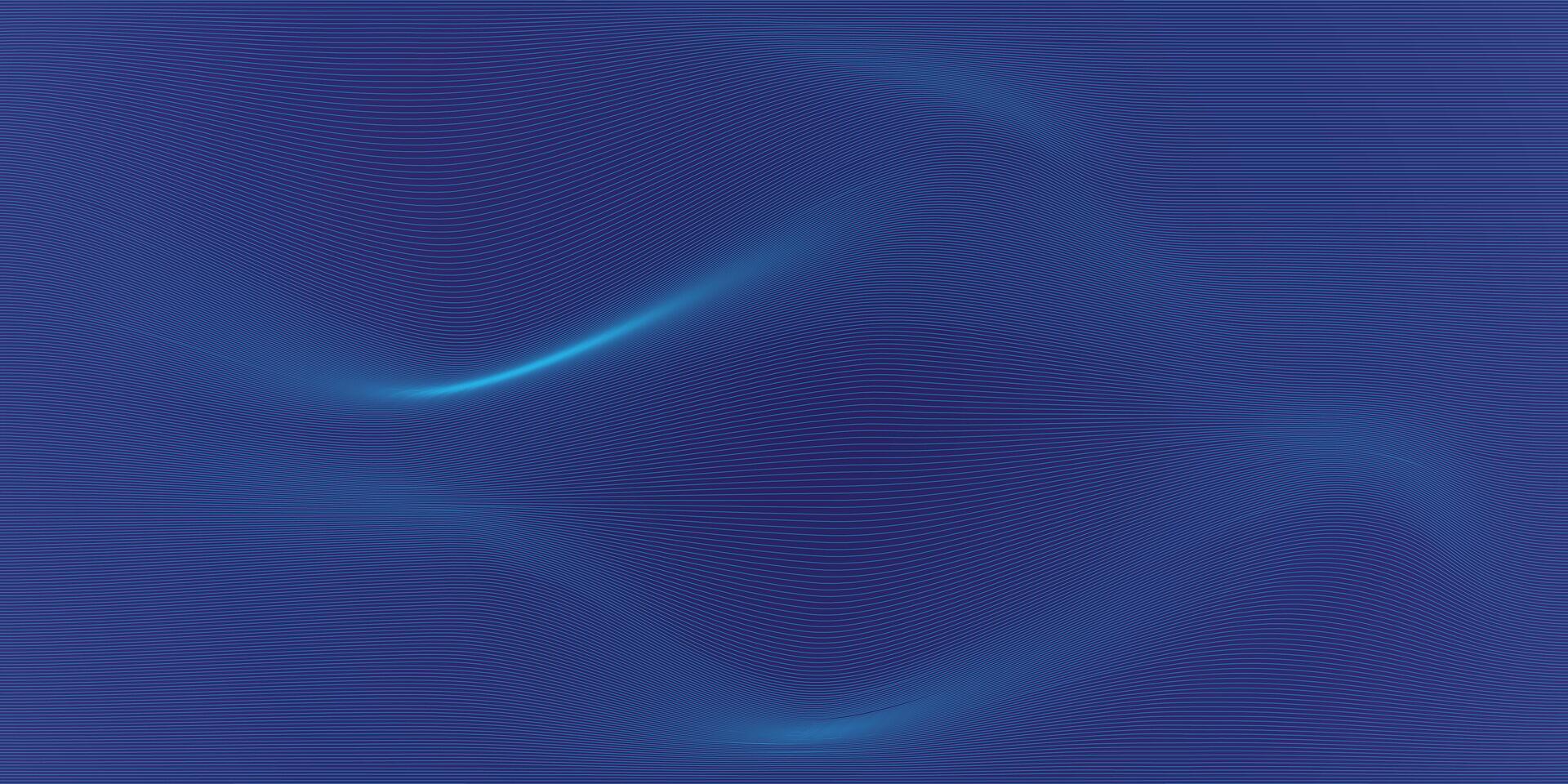 Ethereal Blue Curved Line Cosmic Abstract Digital Texture Minimalist Art vector
