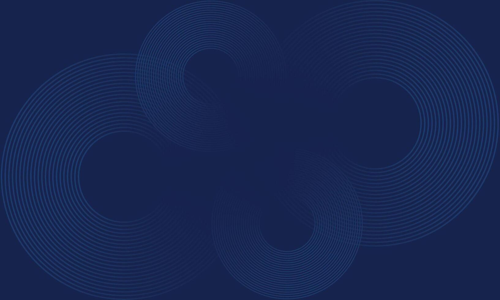Abstract blue background. Circle line pattern. Shiny blue gradient lines. Futuristic technology graphic design. Suitable for business vector