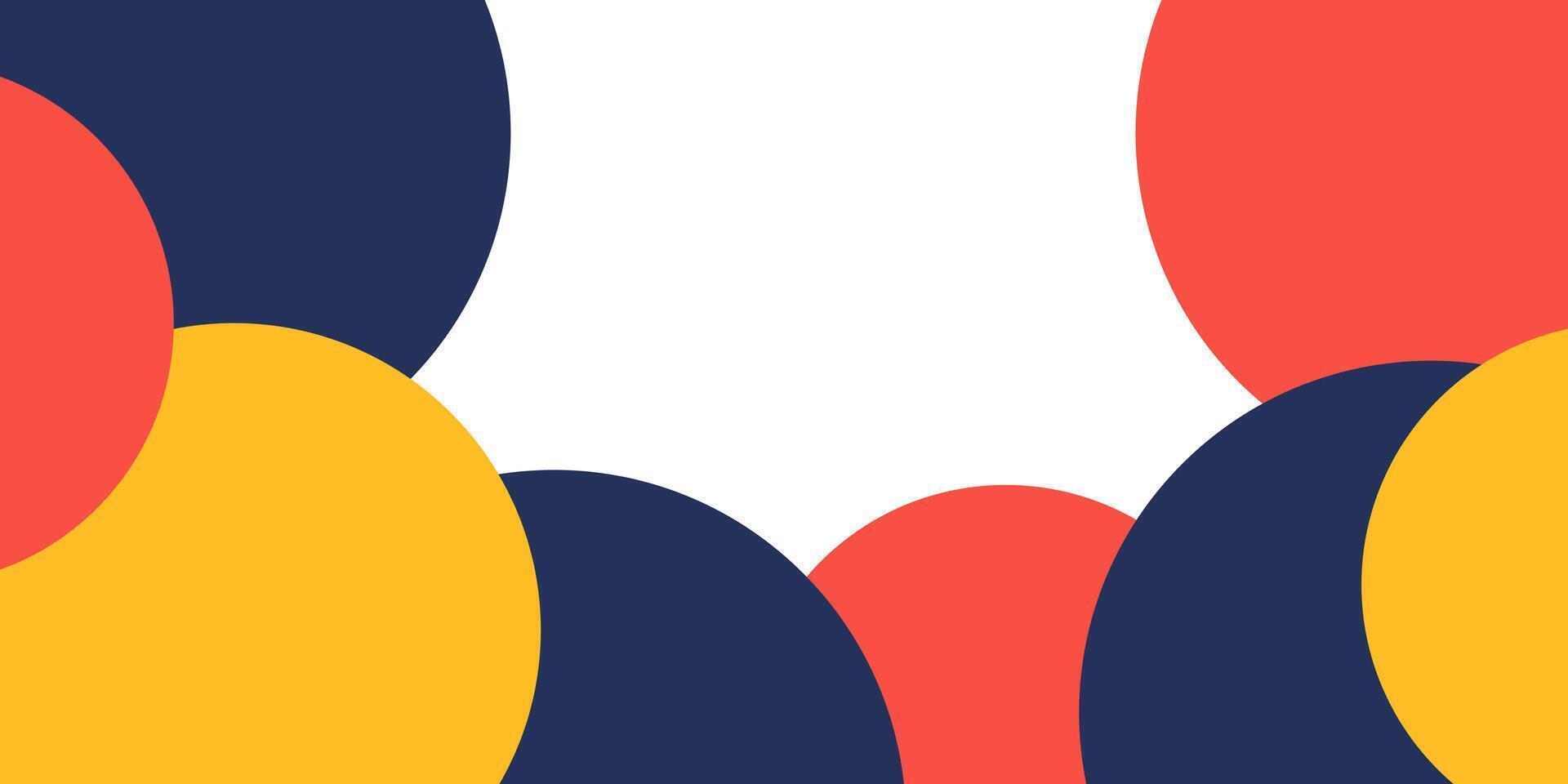 a colorful abstract background with circles and shapes vector