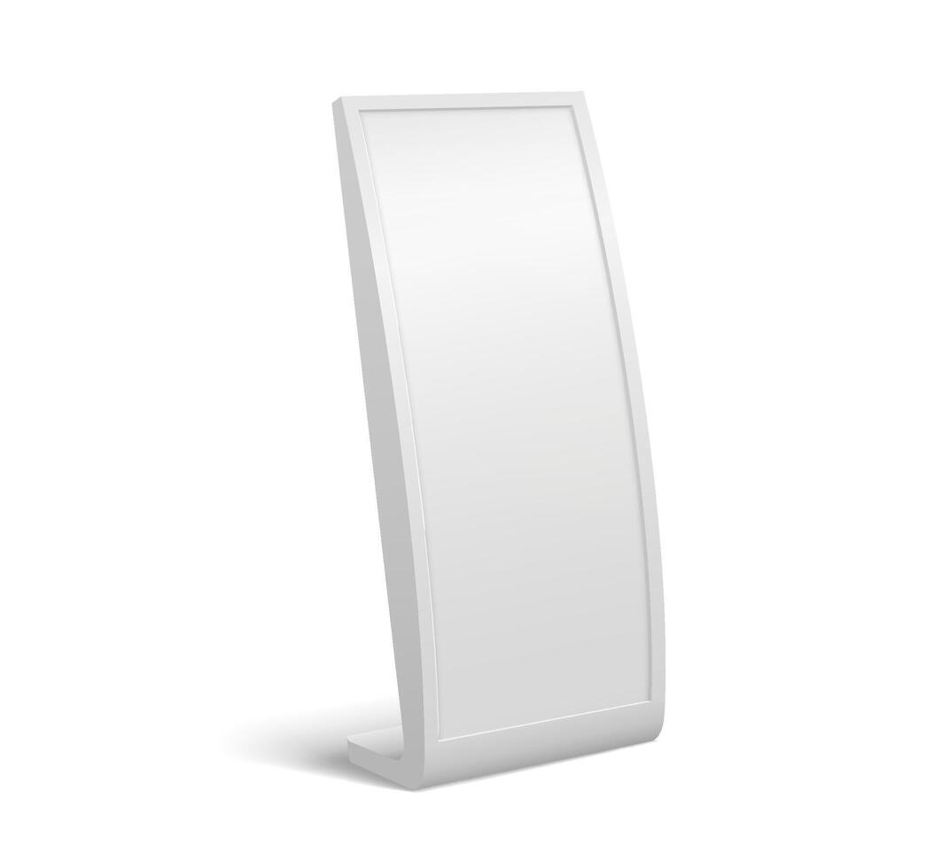 Advertising stand display, 3d billboard, vector