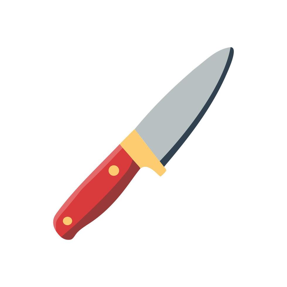 Simple Kitchen Knife Illustration for Cooking or Culinary Themes vector