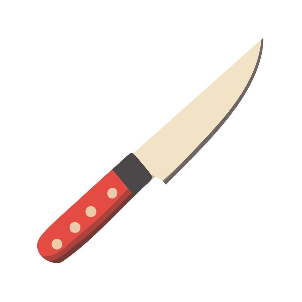 Simple Chef Knife Illustration for Culinary or Cooking Designs vector