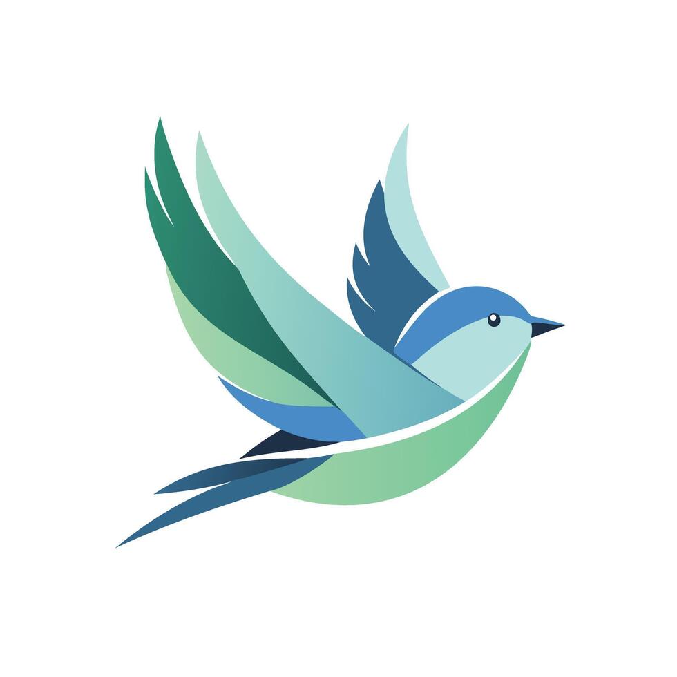 Elegant Flying Bird Logo for Freedom, Nature, Creative Businesses vector