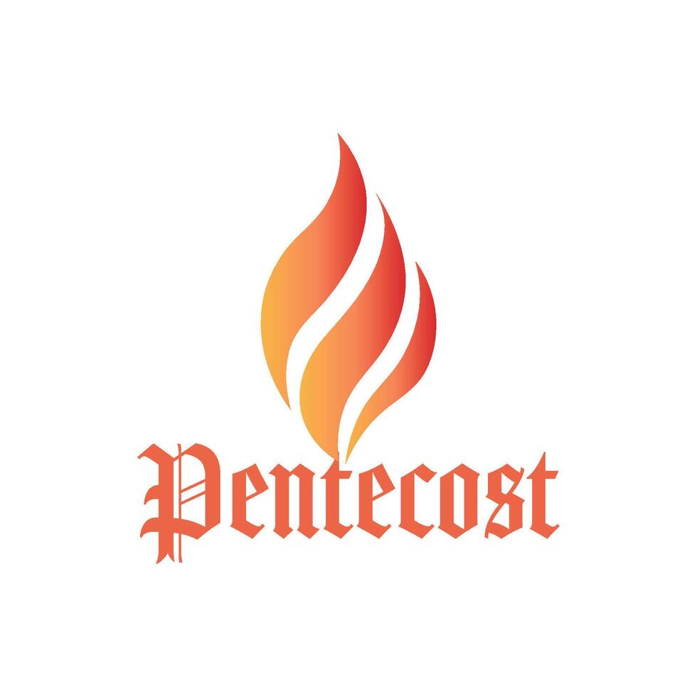the logo for pentecost is shown on a white background vector