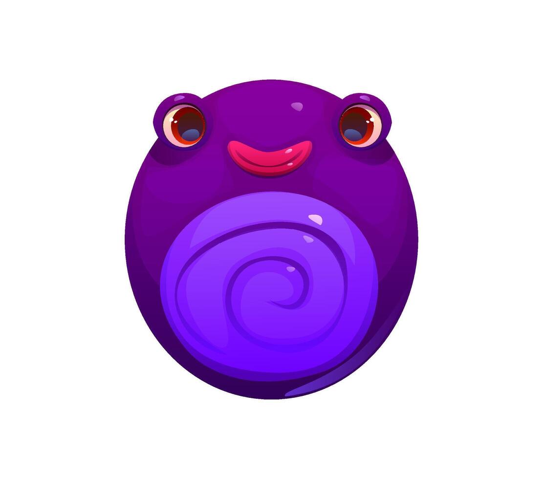 Strange monster character font digit 0 zero vector