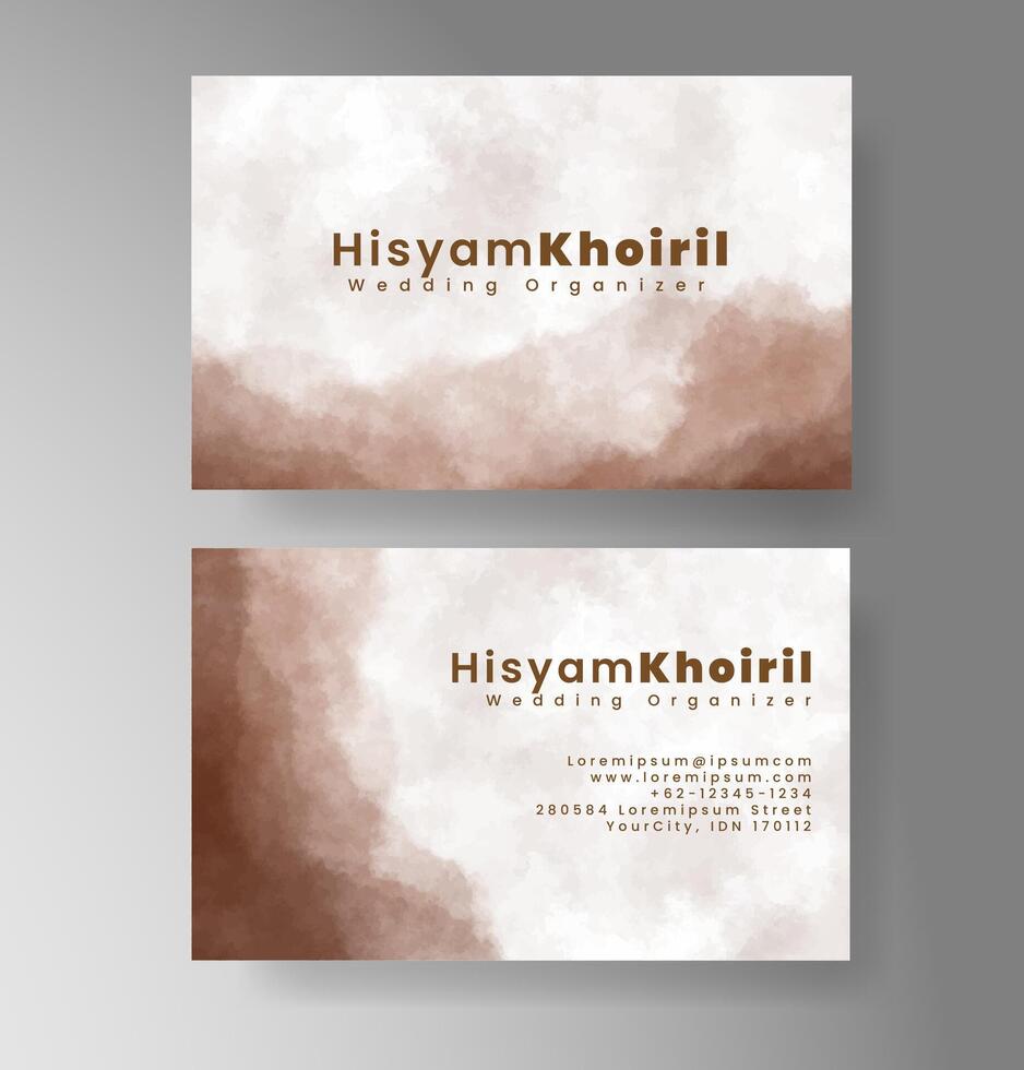 Artistic gradient watercolor card for professionals vector