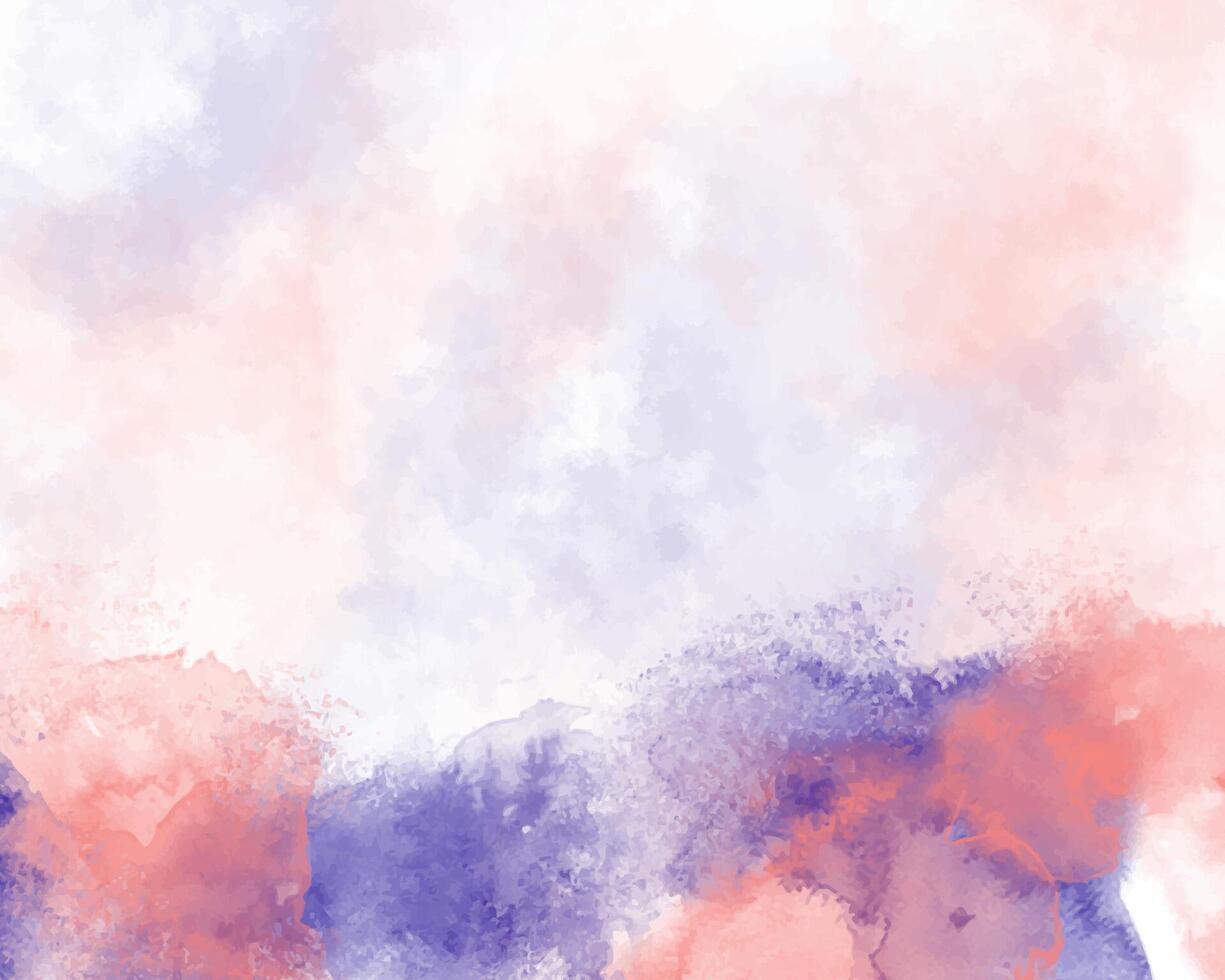 Blended watercolor waves in bright, cheerful colors. vector