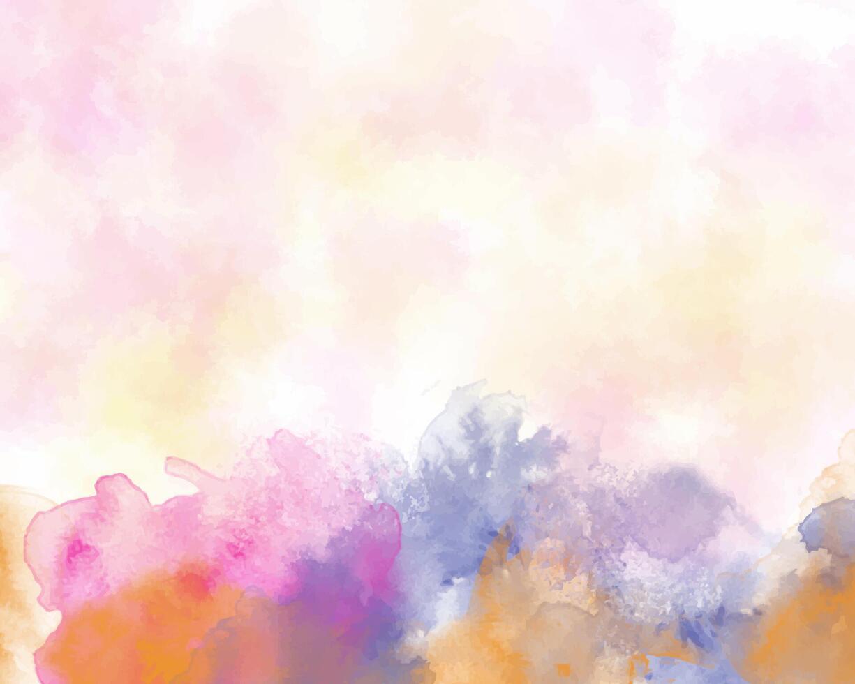 Colorful watercolor layers for artistic background effect. vector