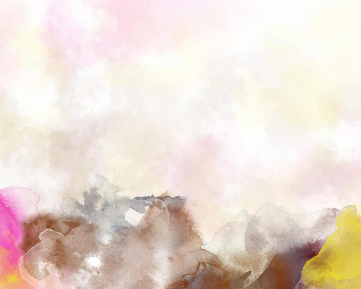Soft, vibrant watercolor strokes forming an artistic design. vector