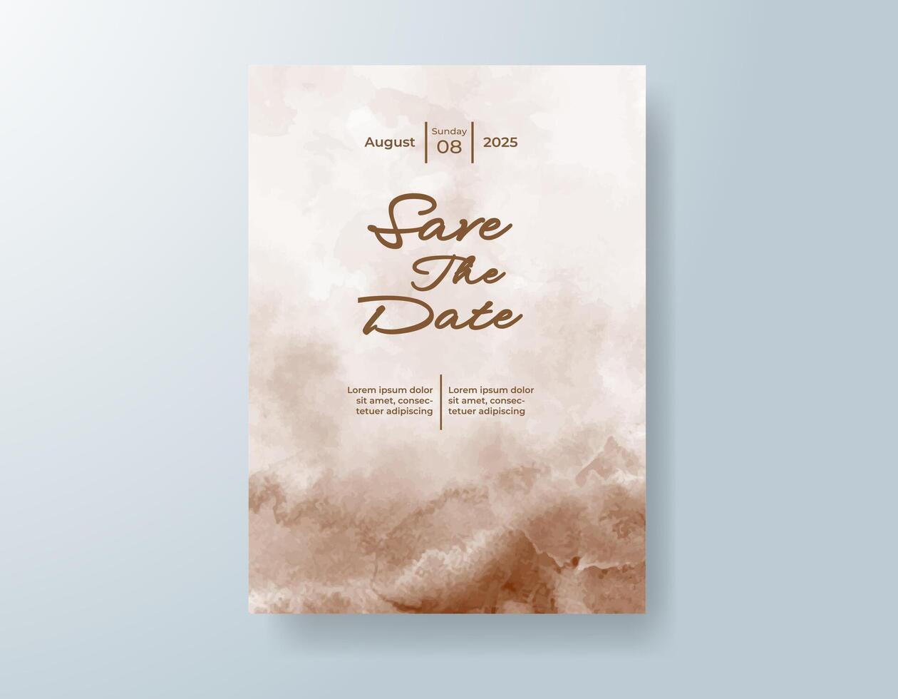 Subdued abstract watercolor background for wedding invite. vector