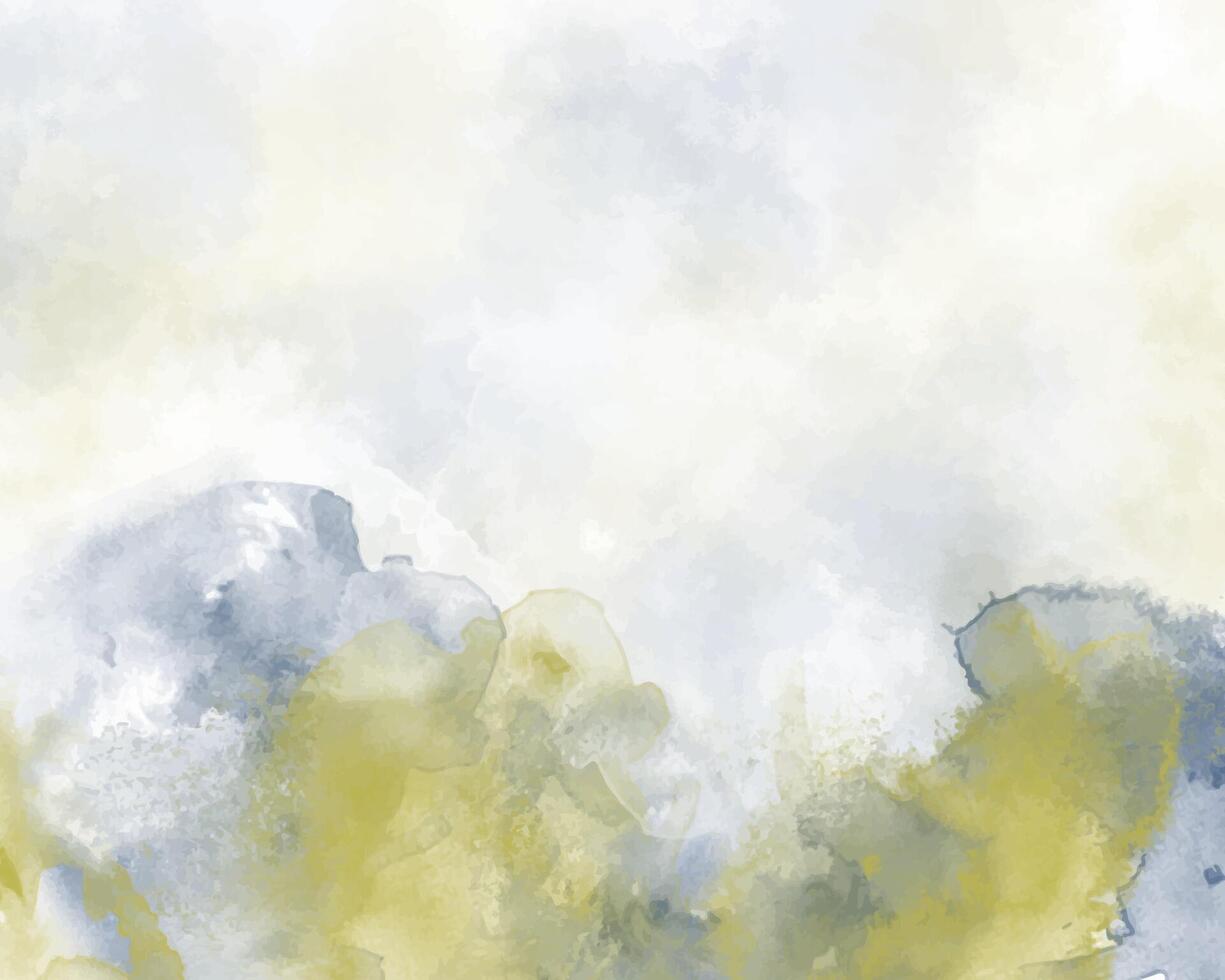 Watercolor smudges blending into an artistic composition. vector