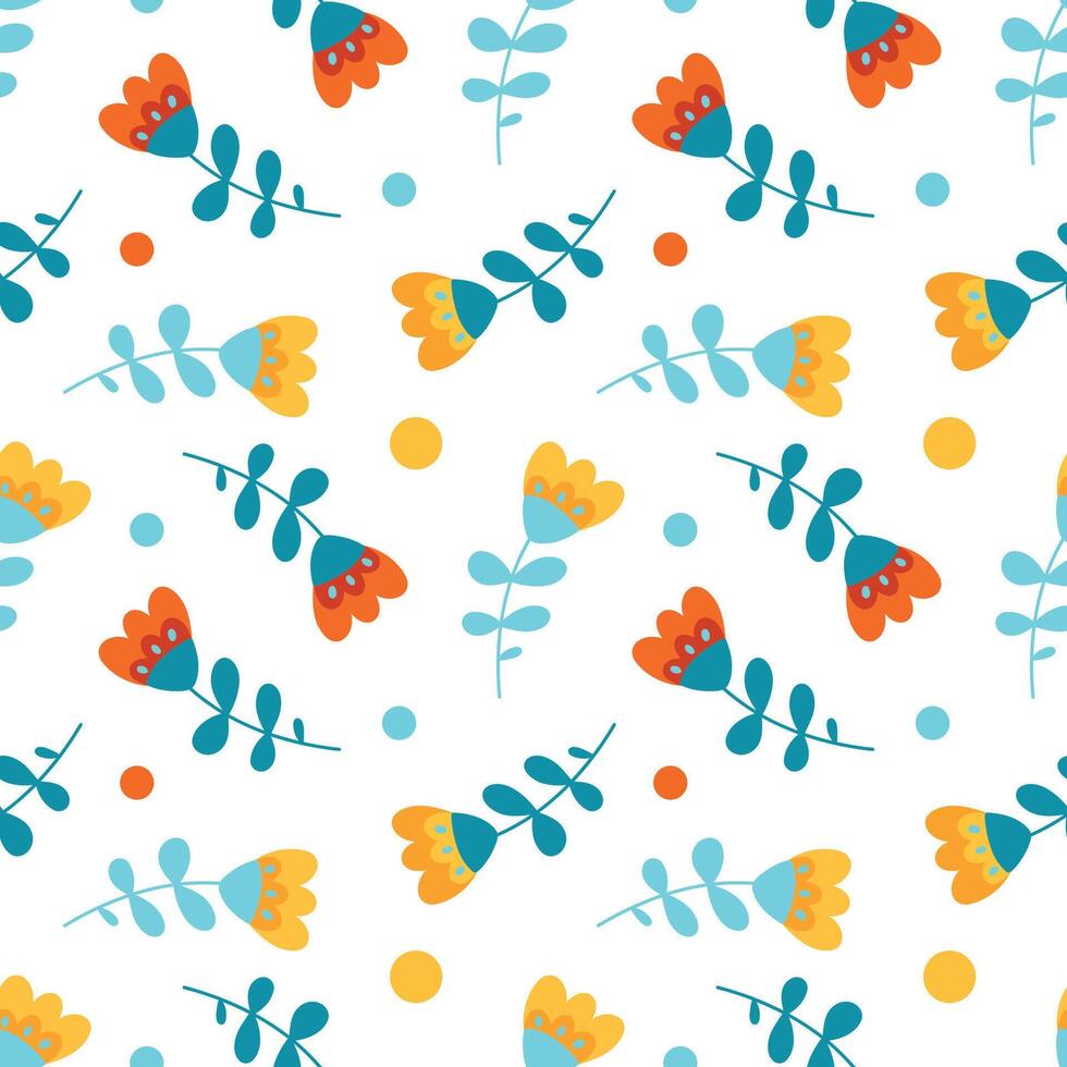 A set of beautiful, simple, fashionable colors. A collection of abstract modern flowers. A naive floral element for the design. vector