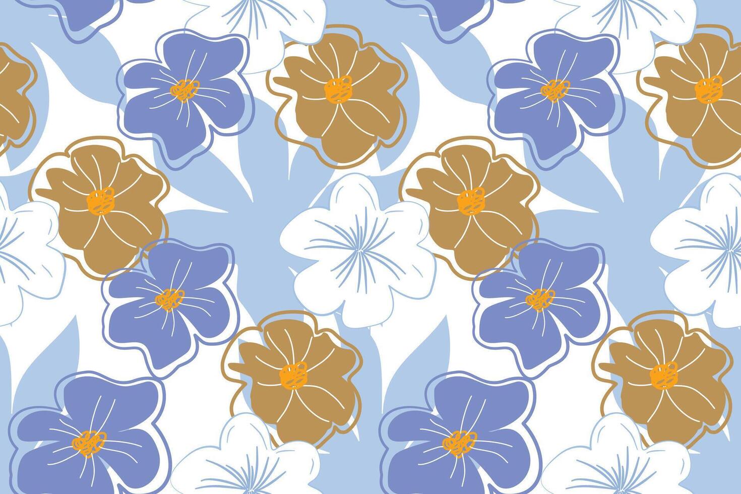 Floral abstract seamless patterns. design for different surfases. vector