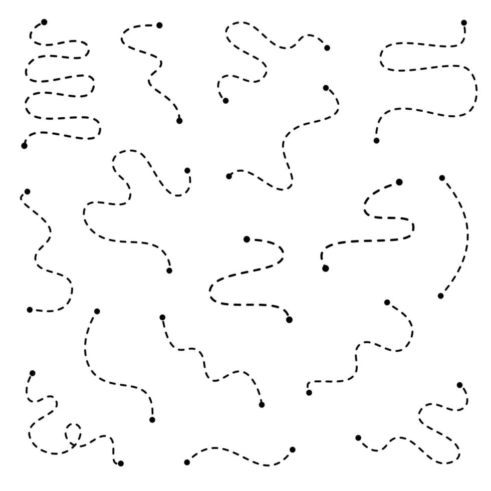 Route journey tracing line illustration vector