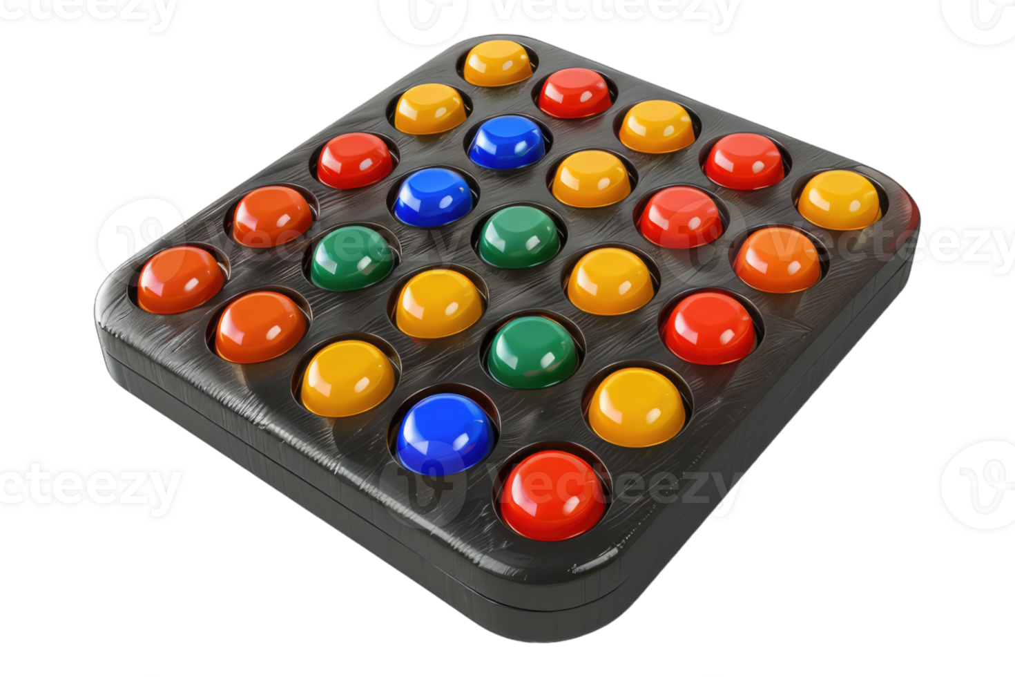 Boggle board game isolated on transparent background png
