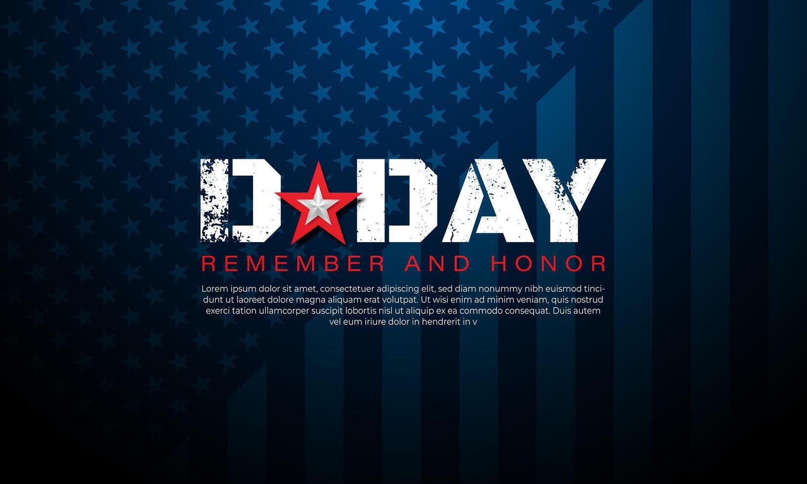 D Day Normandy Landings June 06 Background Design illustration vector