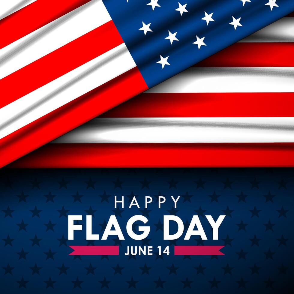 Flag Day In United States Background Illustration vector