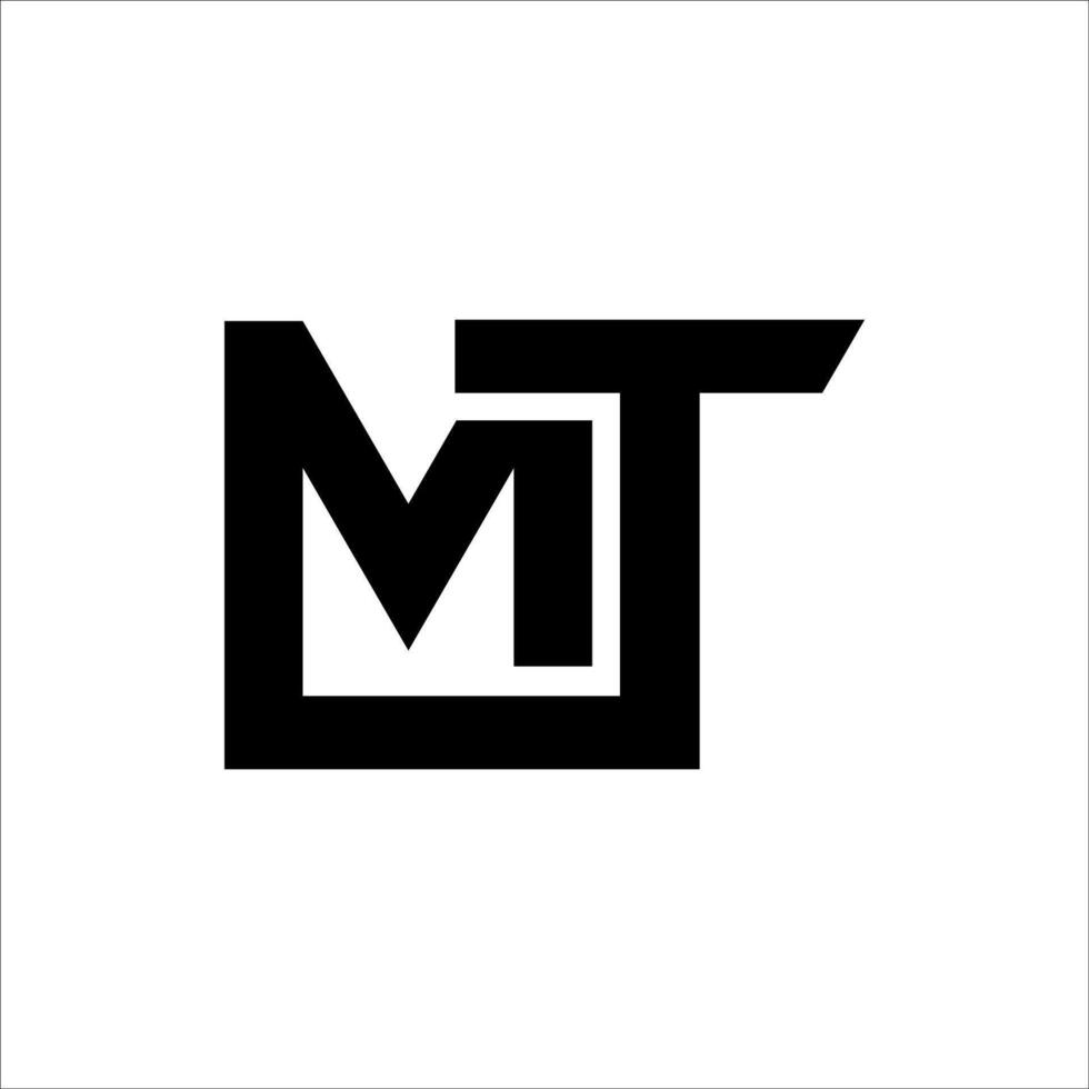 MT Logo Design icon template vector