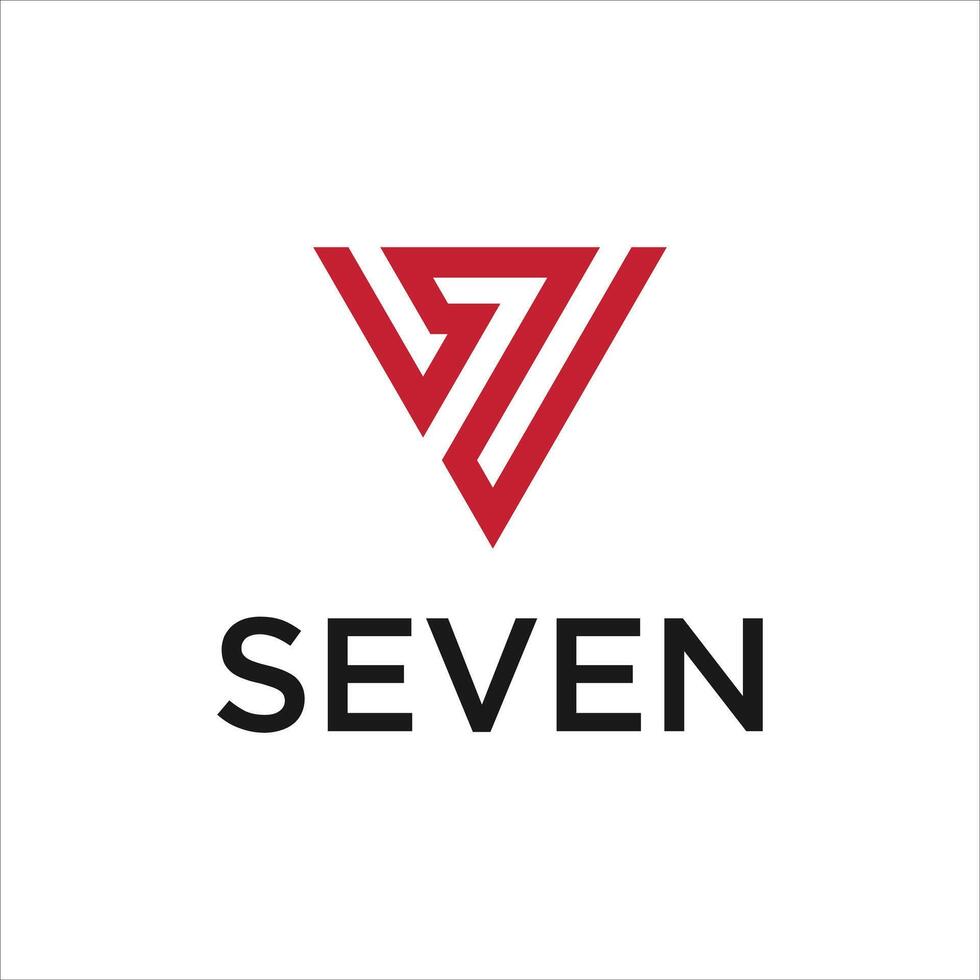 seven logo icon design vector