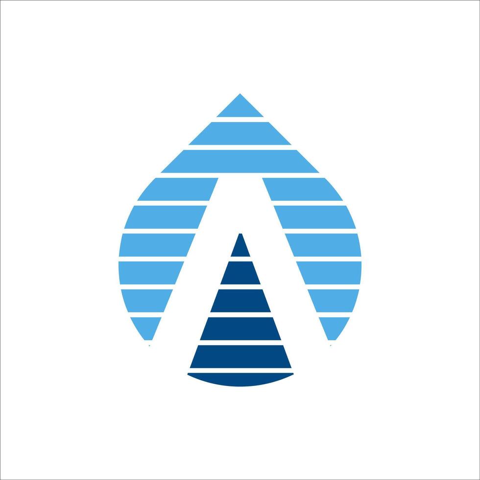 Drop letter A logo vector