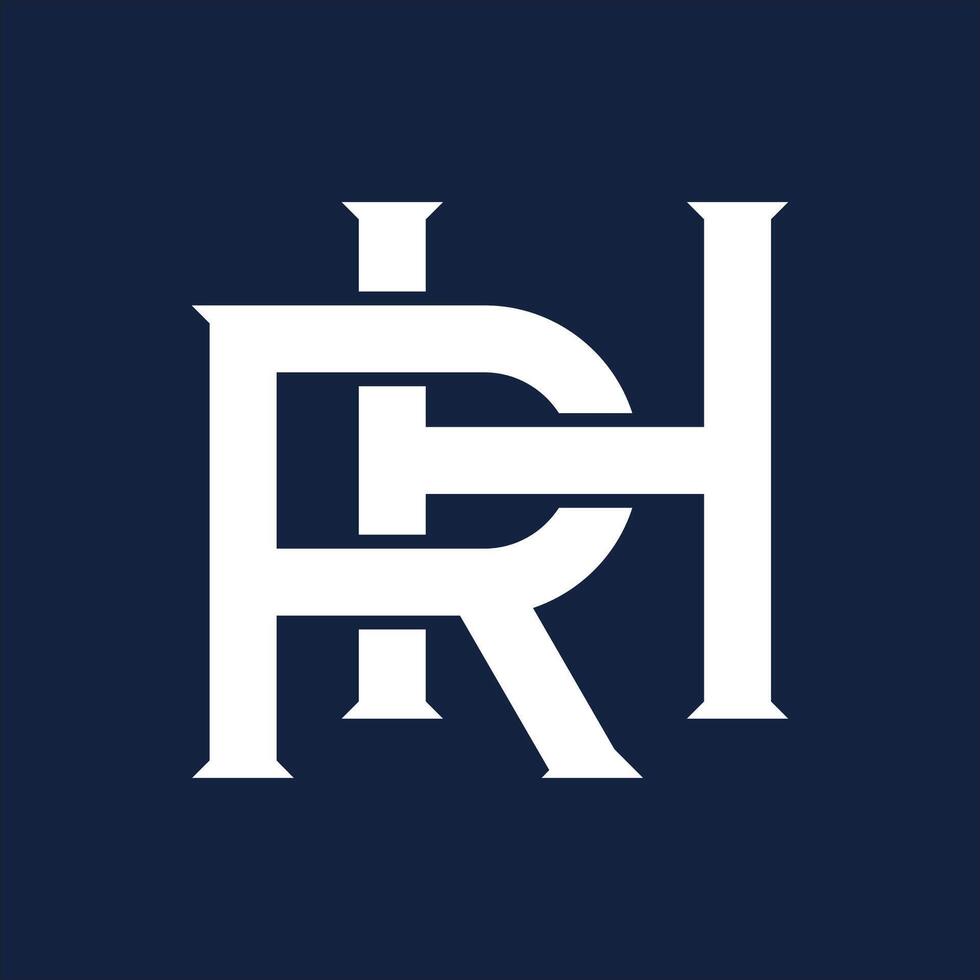 Creative RH Letter Logo vector