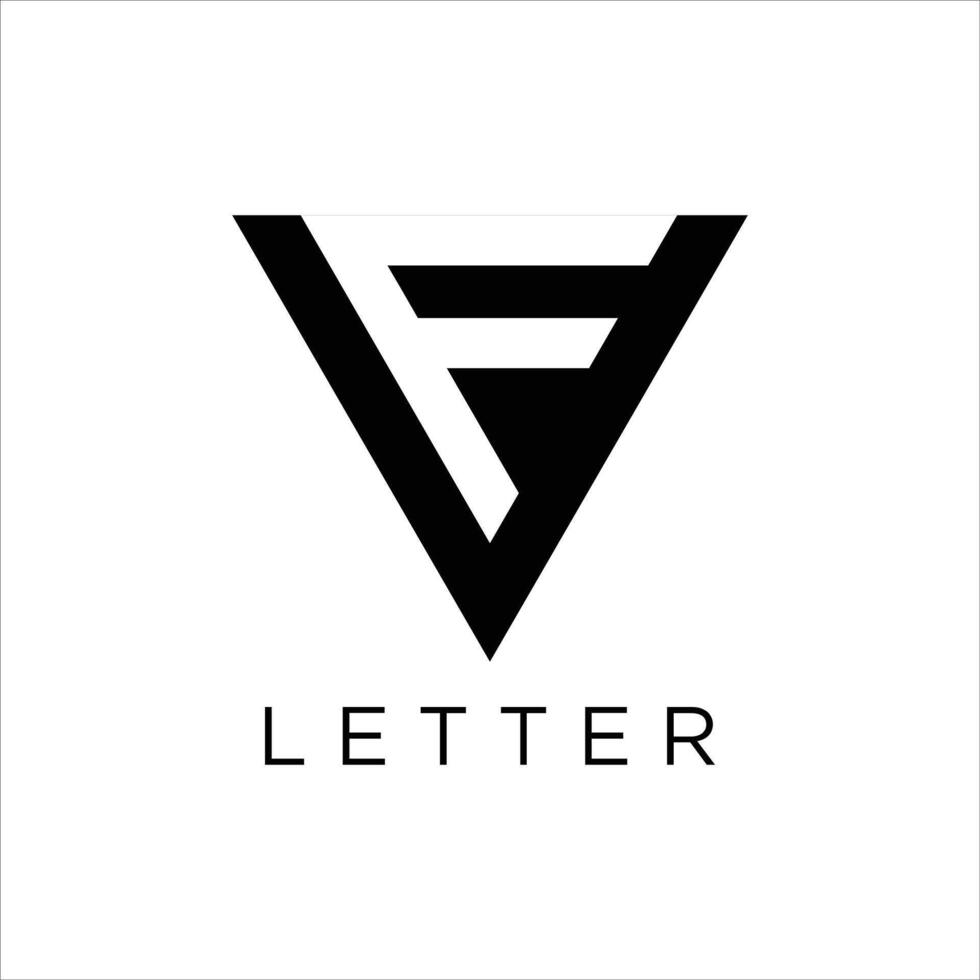 VF FV letter logo Design concept isolated. vector