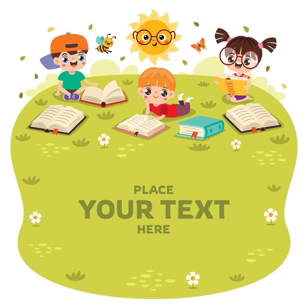 Blank Space Design For Kids vector