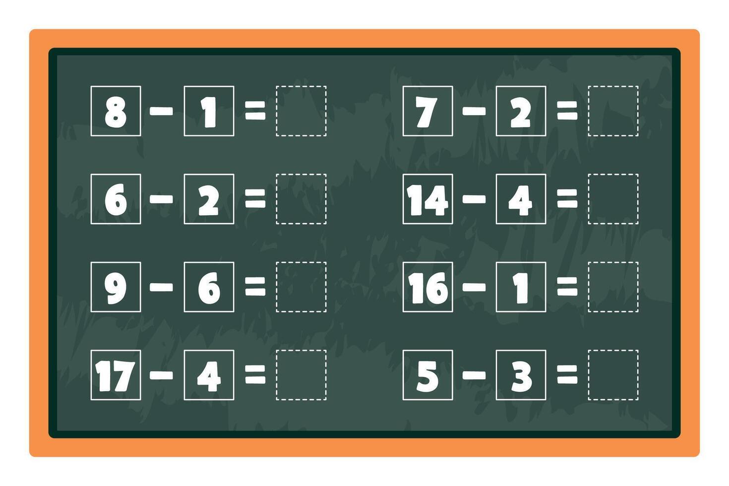 Worksheet For Children vector