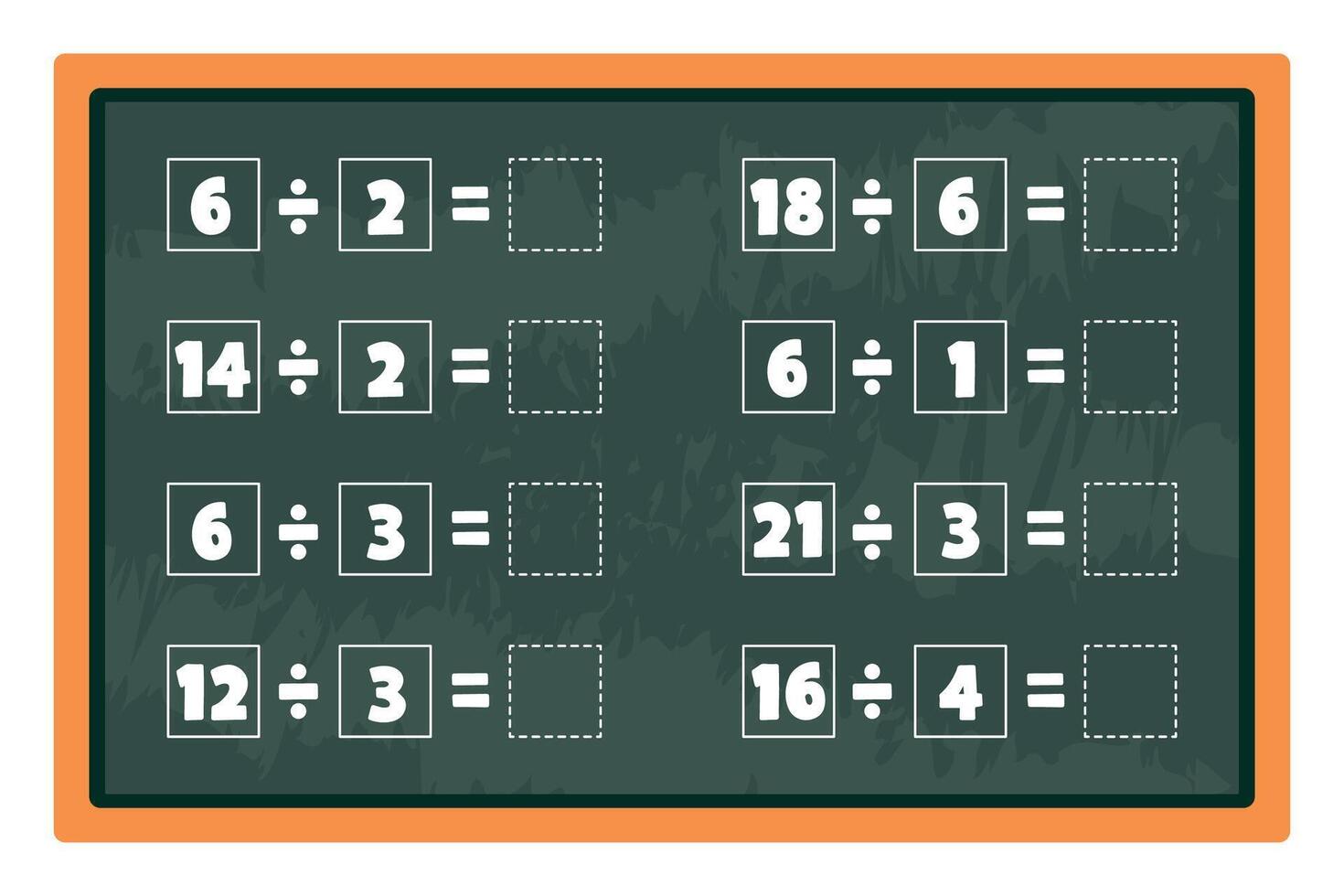 Math Worksheet For Children vector