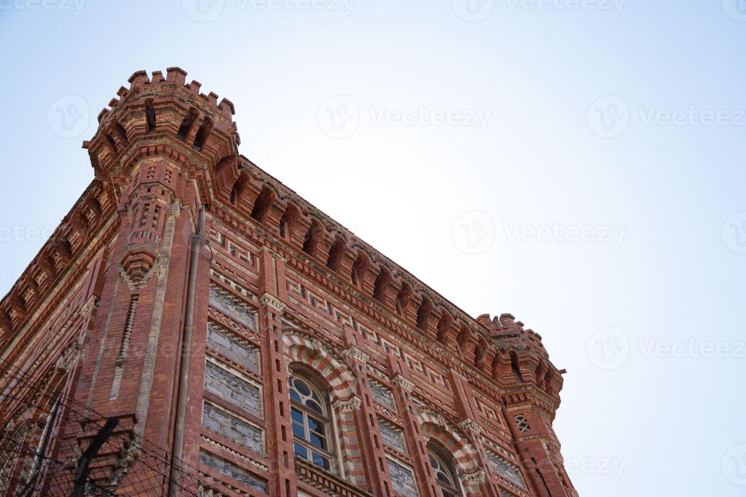 Red Brick Building with Ornate Architectural Details in Istanbul photo