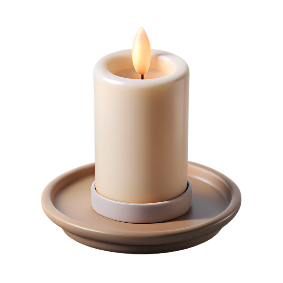 Realistic Flameless LED Candle png