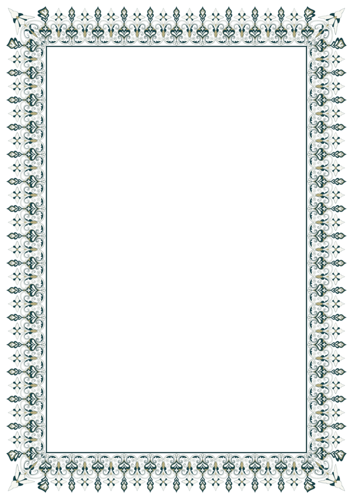 Abstract pattern transparent frame border picture png