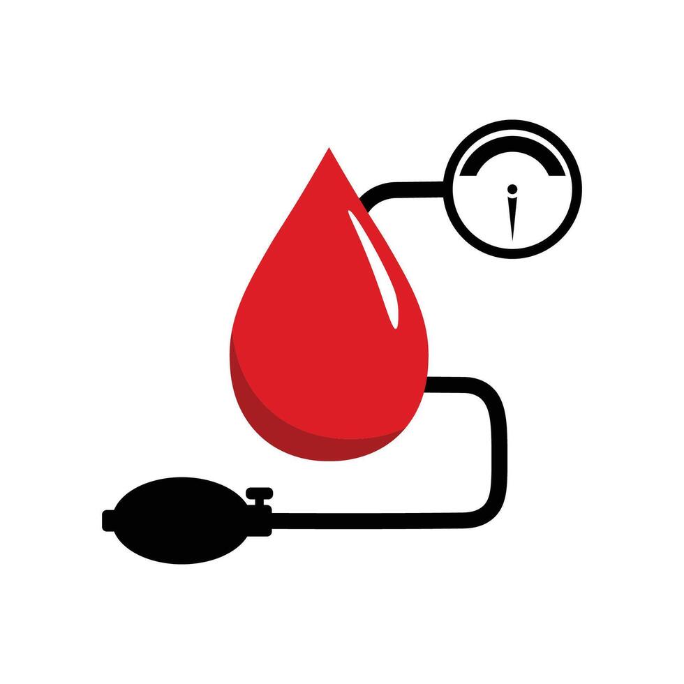 Blood pressure measurement icon illustration vector