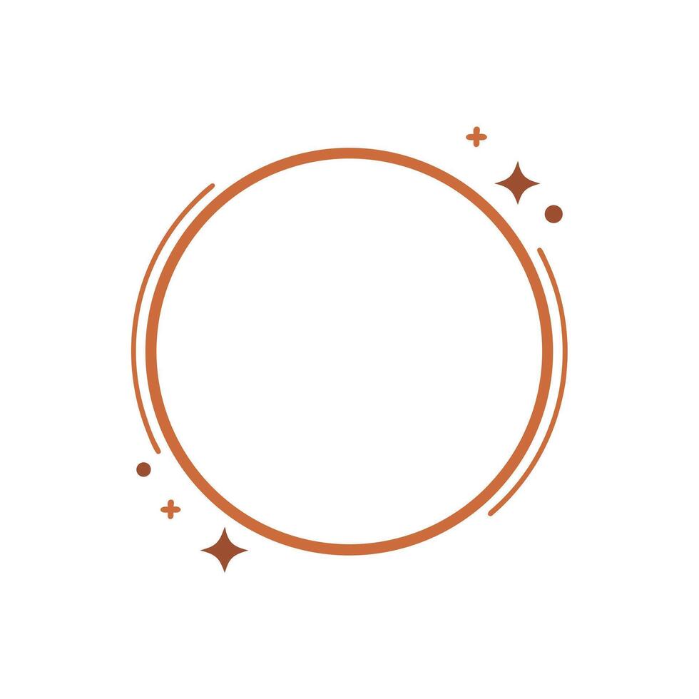 A circle with stars and a white background vector