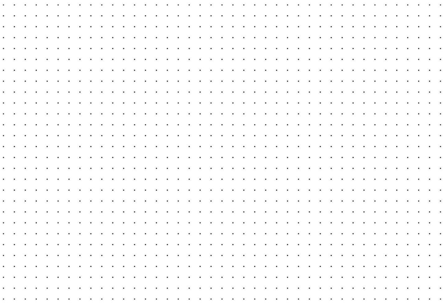 Pattern printable texture for bullet journal. Dotted squared black grid graph paper template for notebooks. Dotted background. Graphic design simple sheet. vector