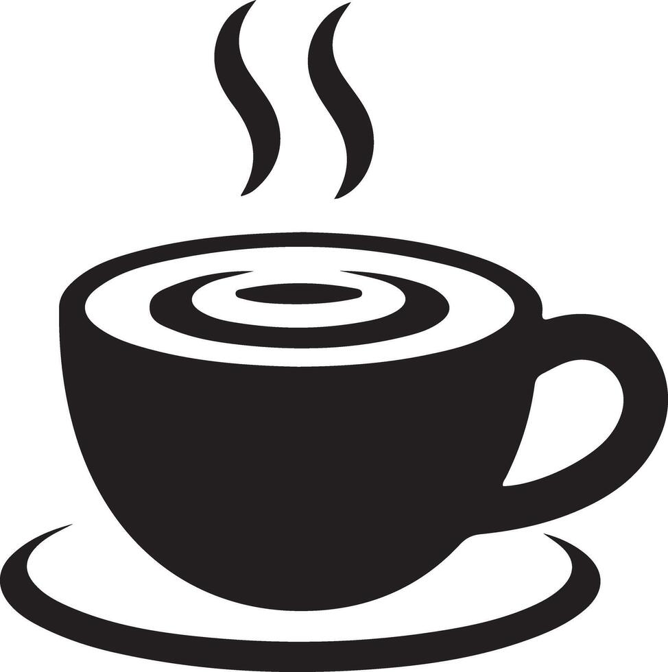 A logo for a coffee shop silhouette art illustration vector
