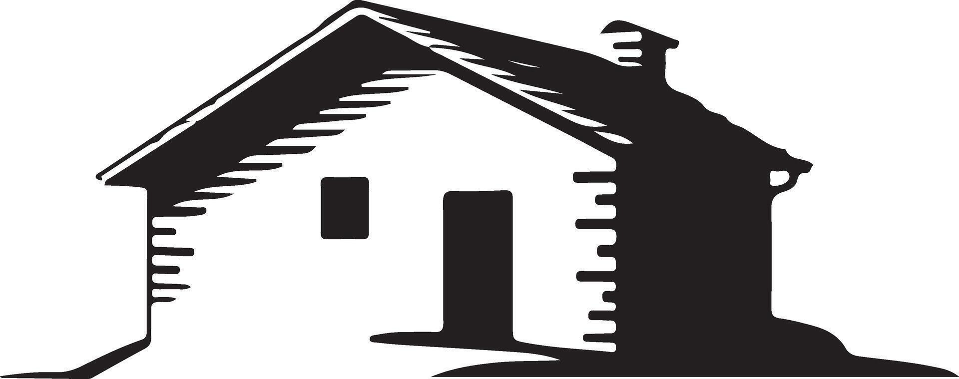 A logo design silhouette house vector