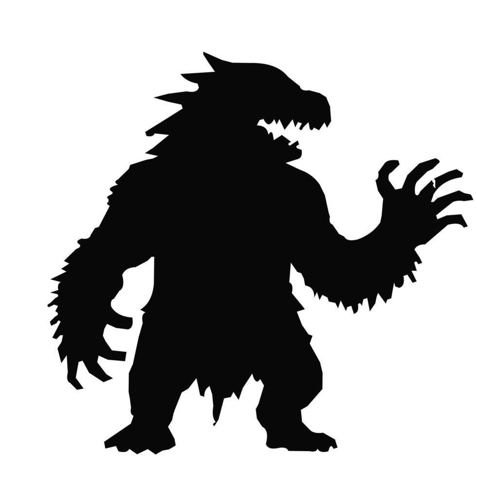 Black Monster illustration vector